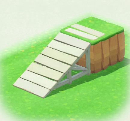 white-plank ramp