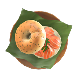 Salmon Bagel Sandwich