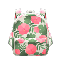Image of Botanical-print backpack