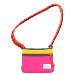 Sacoche bag - Red, Animal Crossing (ACNH)