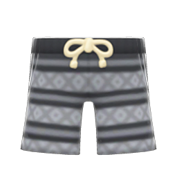 Vibrant shorts - Black | Animal Crossing (ACNH) | Nookea