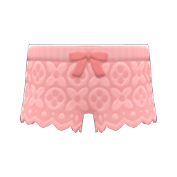 Lace shorts - Pink | Animal Crossing (ACNH) | Nookea