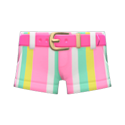 Striped shorts - Pink | Animal Crossing (ACNH) | Nookea