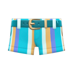 Striped shorts - Blue | Animal Crossing (ACNH) | Nookea