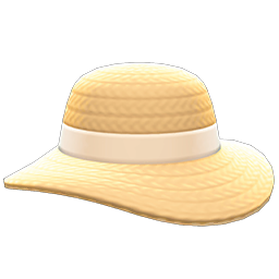 Main image of Wide-brim straw hat