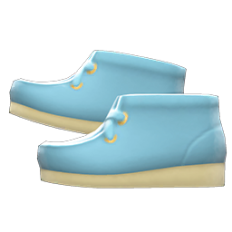 blue moccasin boots