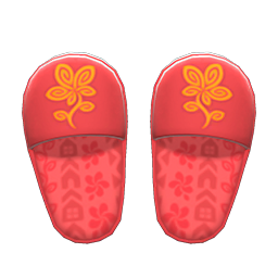Paradise Planning slippers | Animal Crossing (ACNH) | Nookea