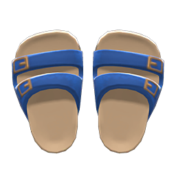 Comfy sandals - Blue | Animal Crossing (ACNH) | Nookea