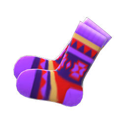 Main image of Geometric-print socks