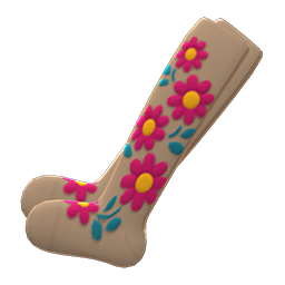 Main image of Embroidered-flower tights