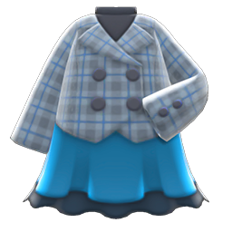 Main image of Peacoat-and-skirt combo