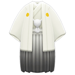 Animal Crossing New Horizons White Hakama With Crest Image