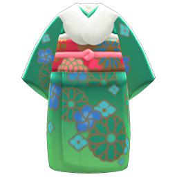 Animal Crossing New Horizons Fancy Kimono (Green) Image