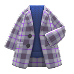 Animal Crossing New Horizons Checkered Chesterfield Coat Image