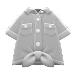Main image of Front-tie button-down shirt