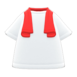 Image of variation Red towel & white shirt