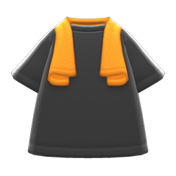 Image of variation Orange towel & black shirt