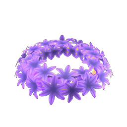 purple hyacinth crown