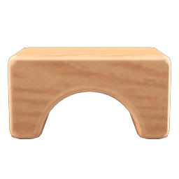 wooden-block stool