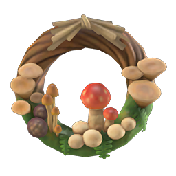 mushroom wreath