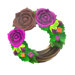 dark rose wreath
