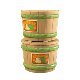 stacked senmaizuke barrels
