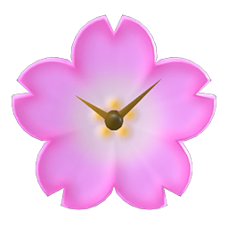 cherry-blossom clock