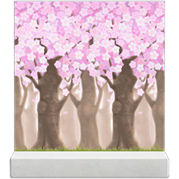 cherry-blossom-trees wall