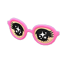 funny glasses [Pink] (Pink/Black)