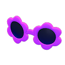 花朵墨镜 [紫色] (紫色/黑色)