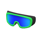 skibril [Groen] (Blauw/Groen)