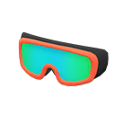 ski goggles [Orange] (Aqua/Orange)