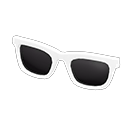 простые очки от солнца [Белый] (Белый/Черный)
