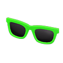 простые очки от солнца [Лаймовый] (Зеленый/Черный)