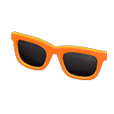 Einfach-Sonnenbrille [Orange] (Orange/Schwarz)