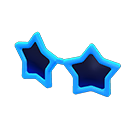 sterrenzonnebril [Blauw] (Lichtblauw/Zwart)