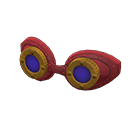 Steampunkbrille [Lila] (Braun/Lila)