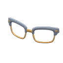 Quadrat-Browline-Brille