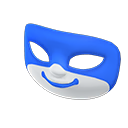 maschera da giullare [Blu] (Blu/Bianco)