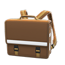 schoolbag [Brown] (Brown/White)
