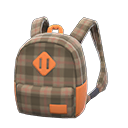 checkered backpack [Brown] (Brown/Brown)