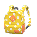 polka-dot backpack [Yellow] (Yellow/White)