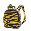 zebra-print backpack [Yellow] (Yellow/Black)