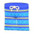 bermuda playera [Azul] (Azul/Amarillo)