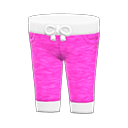 three-quarter sweatpants [Pink] (Pink/White)