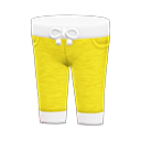 three-quarter sweatpants [Yellow] (Yellow/White)