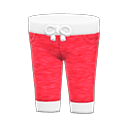 運動棉褲 [紅色] (紅色/白色)