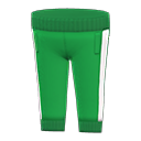 штаны для разминки [Зеленый] (Зеленый/Белый)