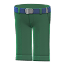 school pants [Green] (Green/Blue)