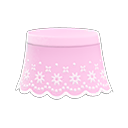 蕾丝短裙 [粉红] (粉红/粉红)
